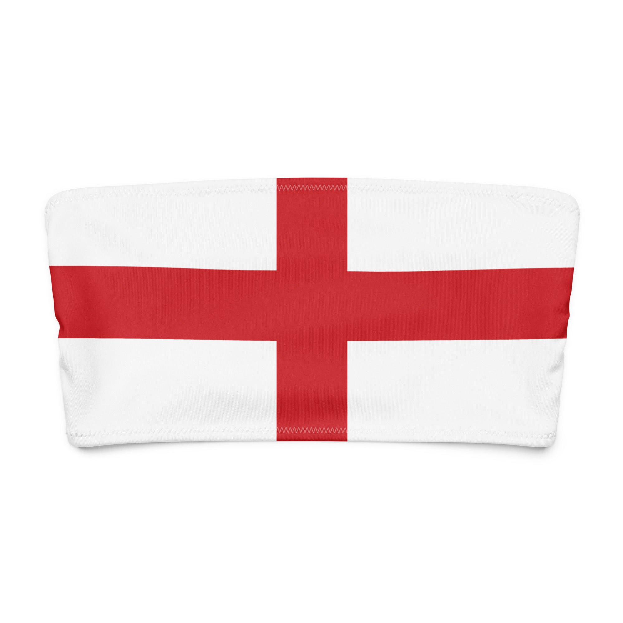 Jolly & Goode Bikini Top Flag of England Bandeau Bikini Top | St George's Cross Cheeky British Style