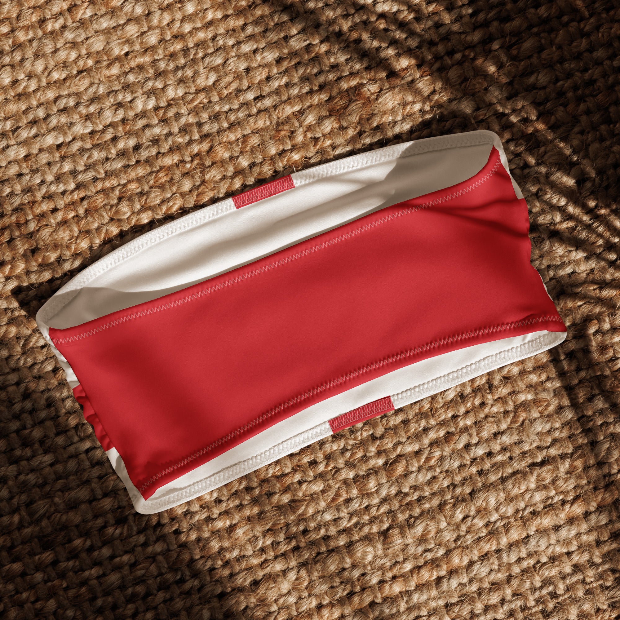 Jolly & Goode Bikini Top Flag of England Bandeau Bikini Top | St George's Cross Cheeky British Style