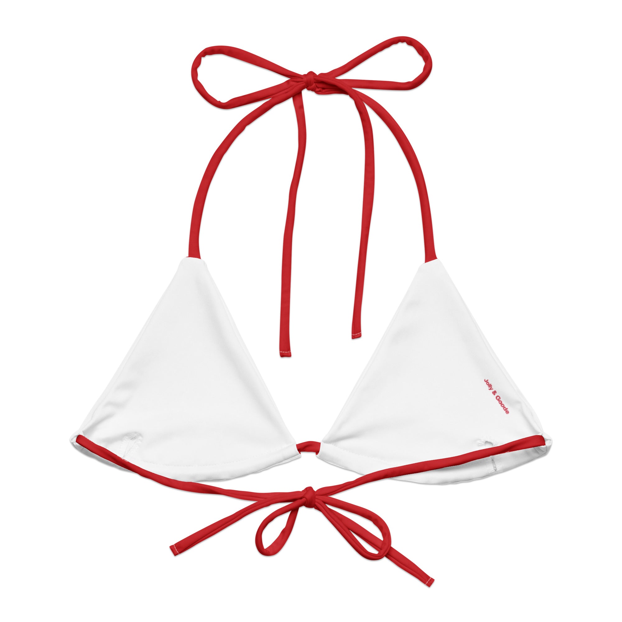 Jolly & Goode Bikini Top Flag of England String Bikini Top Cheeky British Style