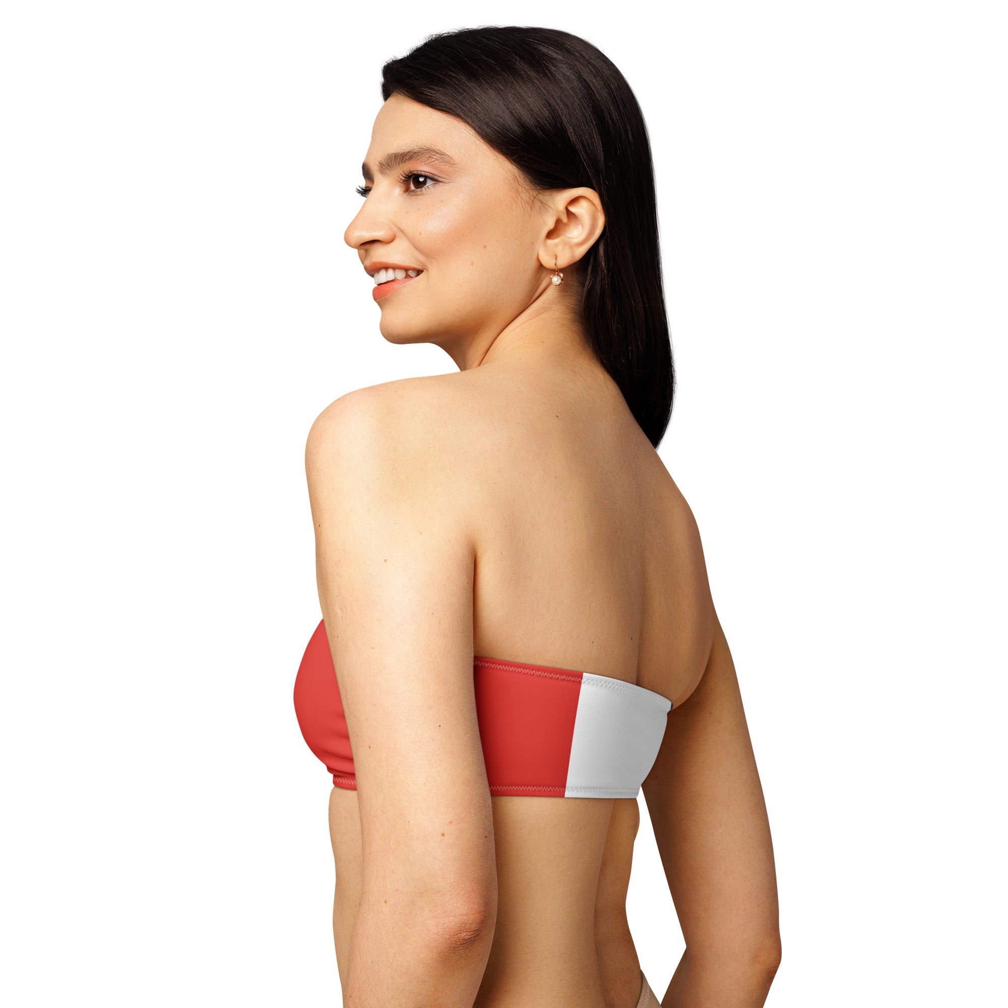 Jolly & Goode Bikini Top French Flag Bikini Top | Strapless Bandeau Cheeky British Style