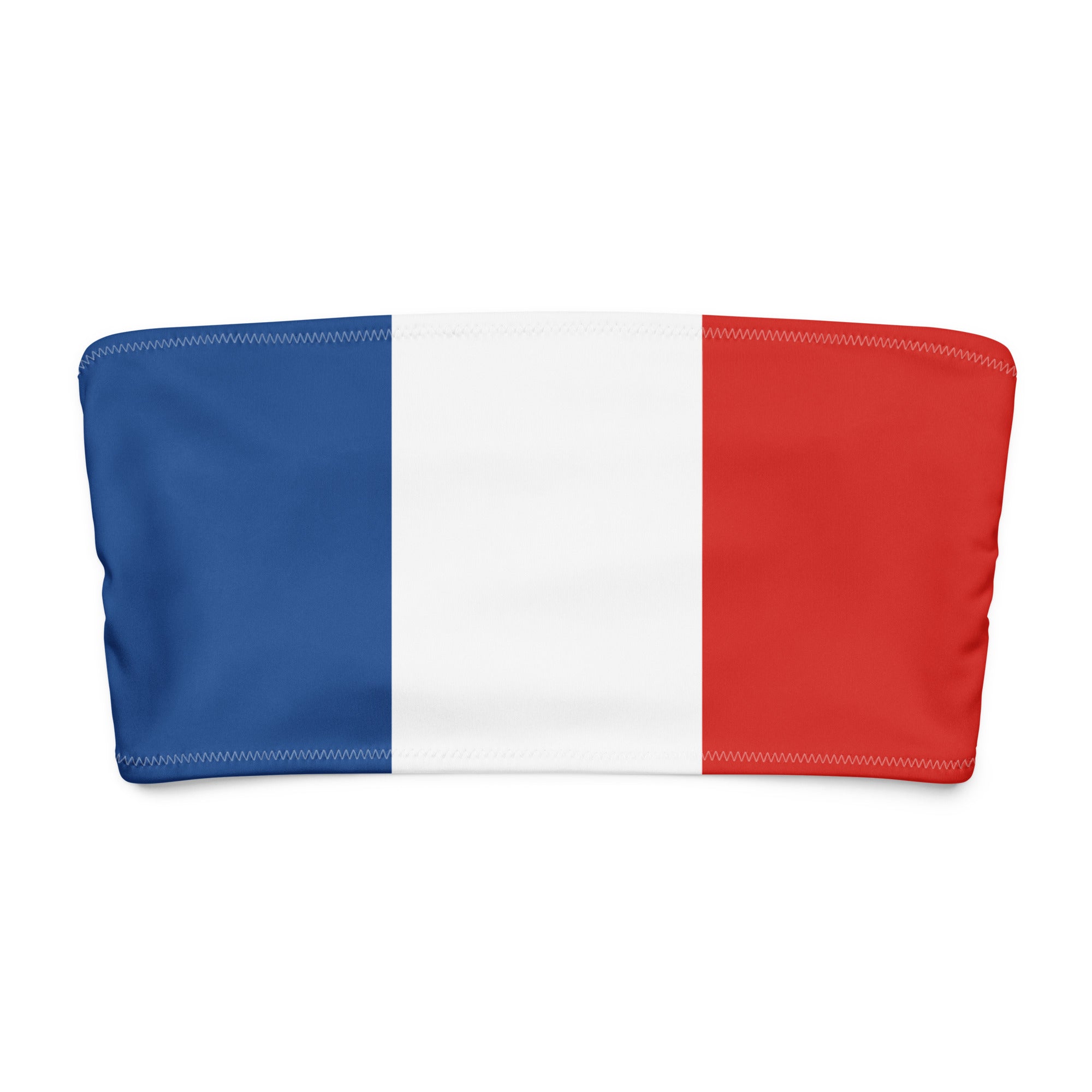Jolly & Goode Bikini Top French Flag Bikini Top | Strapless Bandeau Cheeky British Style