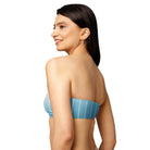 Jolly & Goode Bikini Top Magic Hour Pinstripe Bandeau Bikini Top Cheeky British Style