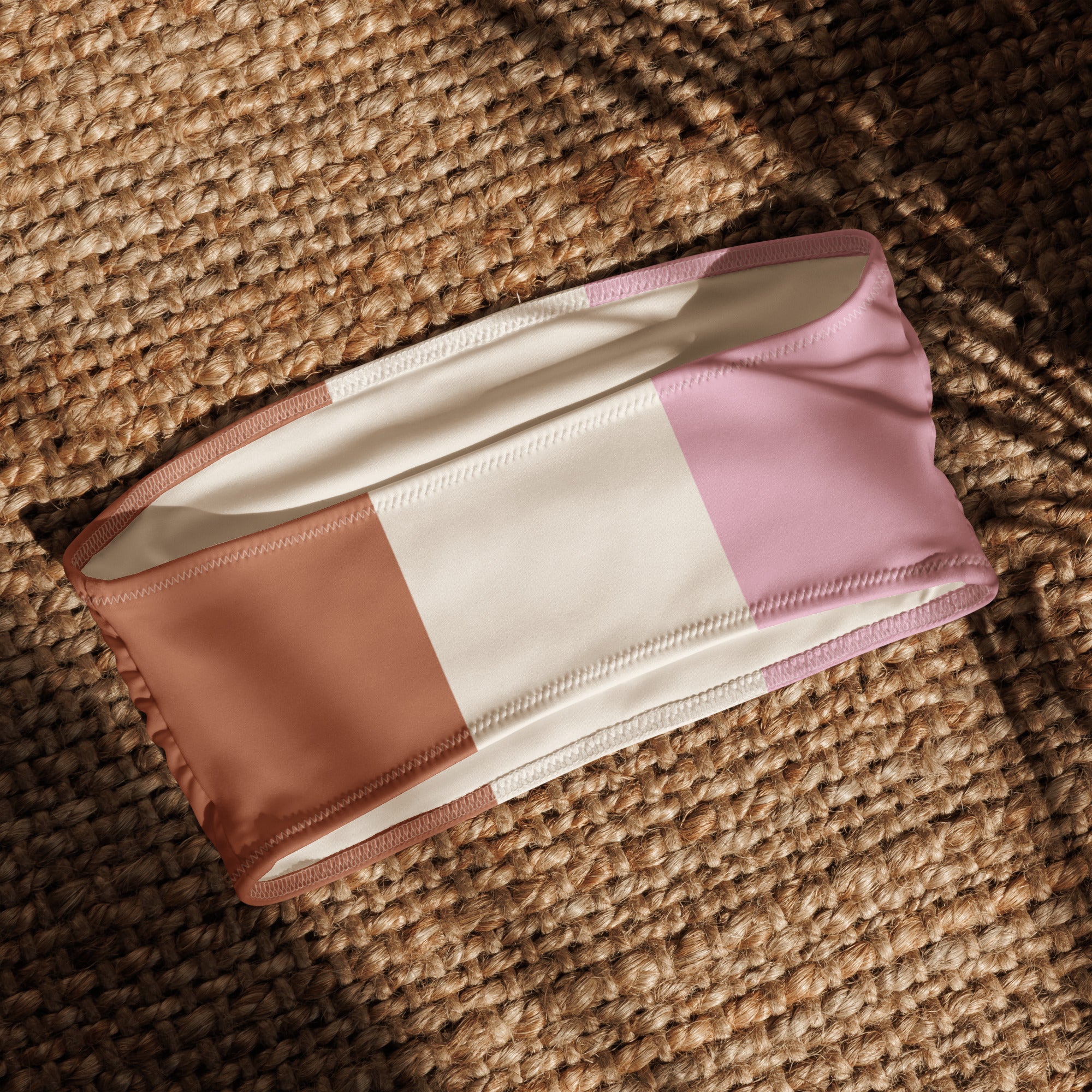 Jolly & Goode Bikini Top Neapolitan Ice Cream Bandeau Bikini Top Cheeky British Style