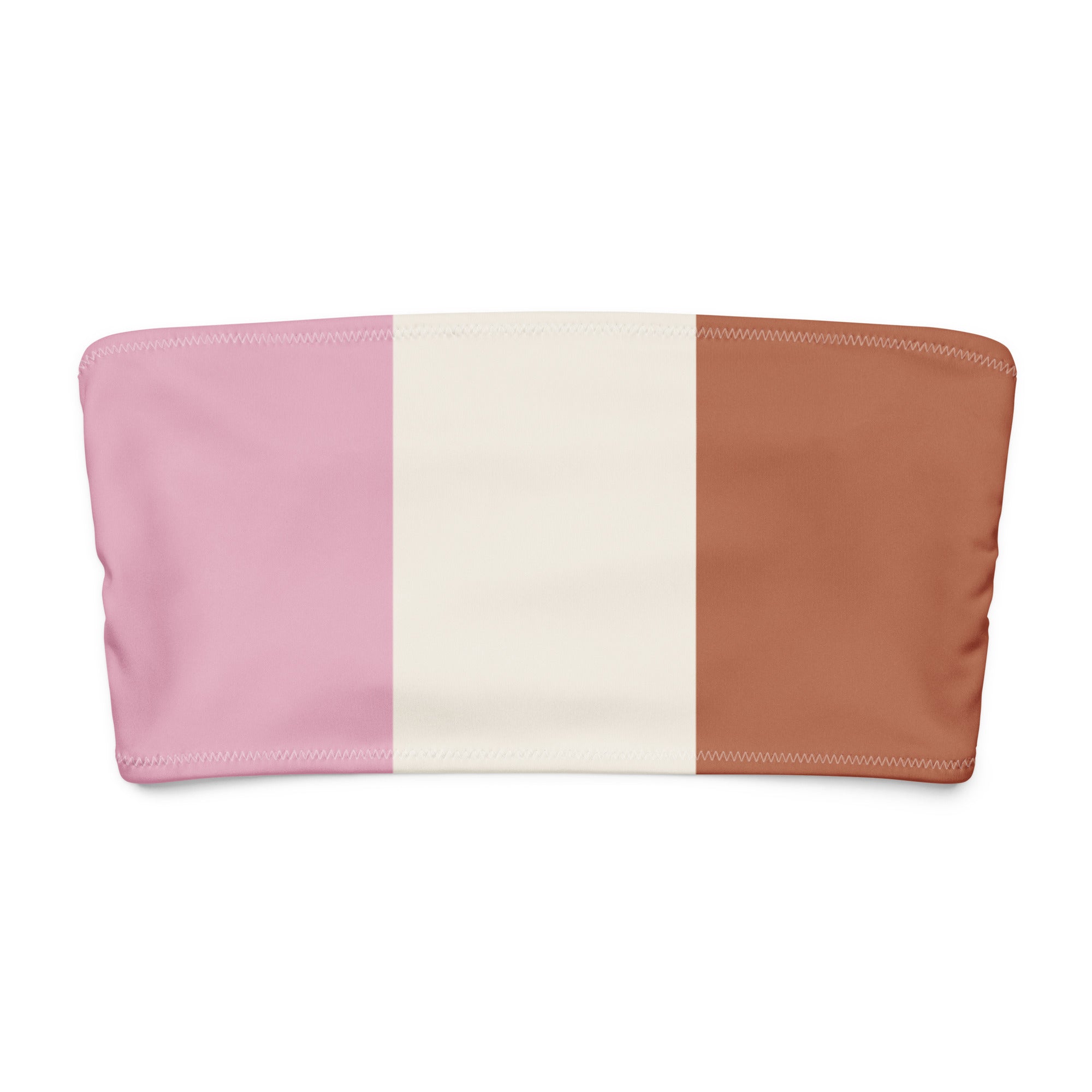 Jolly & Goode Bikini Top Neapolitan Ice Cream Bandeau Bikini Top Cheeky British Style