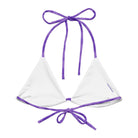 Jolly & Goode Bikini Top Tweedkini String Bikini Top | Purple Cheeky British Style