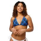 Jolly & Goode Bikini Top Tweedkini String Bikini Top | Scottish Blues Cheeky British Style