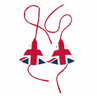 Jolly & Goode Bikini Top Union Jack String Bikini Top | Red Strings | Removable Padding Cheeky British Style