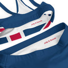 Jolly & Goode Bikini Union Jack Bikini | Cheeky | Blue Bottom | Removable Padding Cheeky British Style