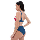 Jolly & Goode Bikini Union Jack Bikini | Cheeky | Blue Bottom | Removable Padding Cheeky British Style