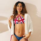 Jolly & Goode Bikini Union Jack String Bikini Set | Blue Bottom Red Strings Cheeky British Style