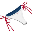 Jolly & Goode Bikini Union Jack String Bikini Set | Blue Bottom Red Strings Cheeky British Style