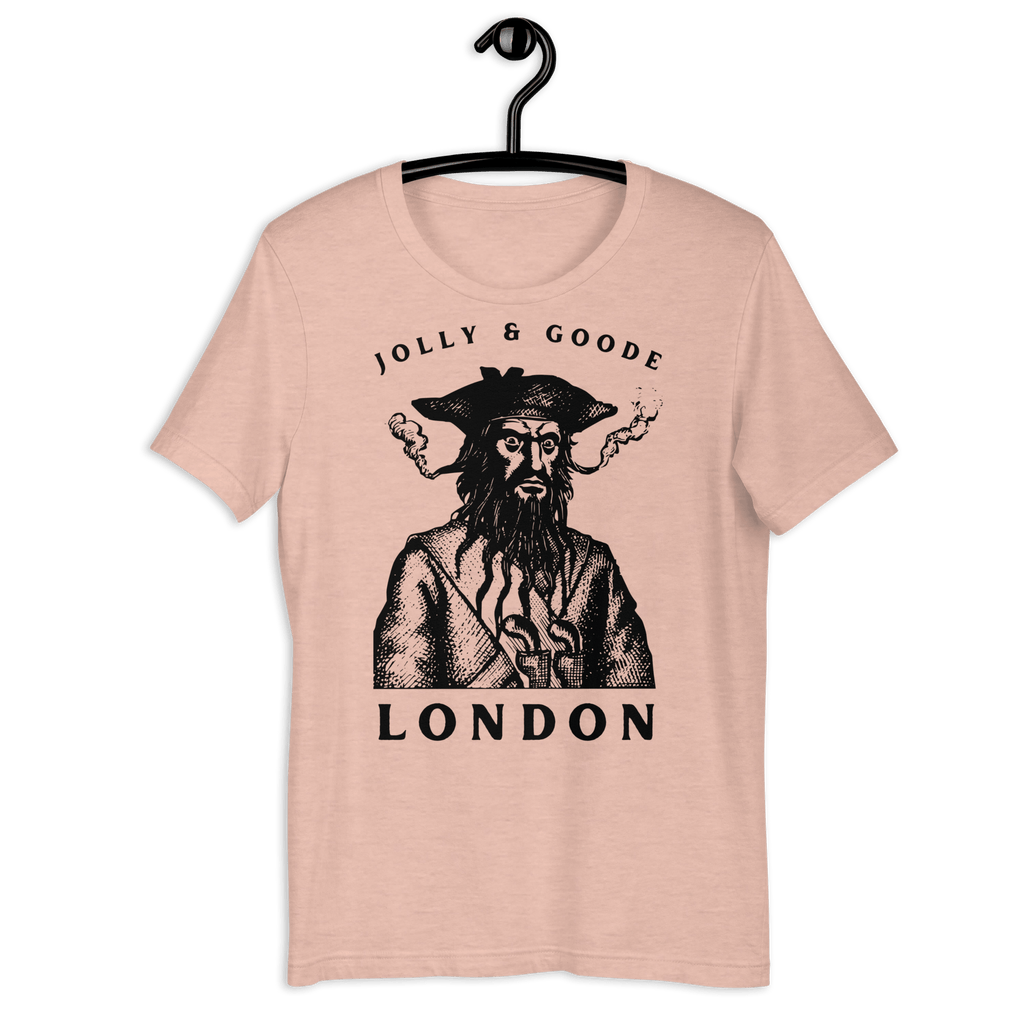 Jolly & Goode Blackbeard Pirate T-shirt Heather Prism Peach / S Shirts & Tops Jolly & Goode