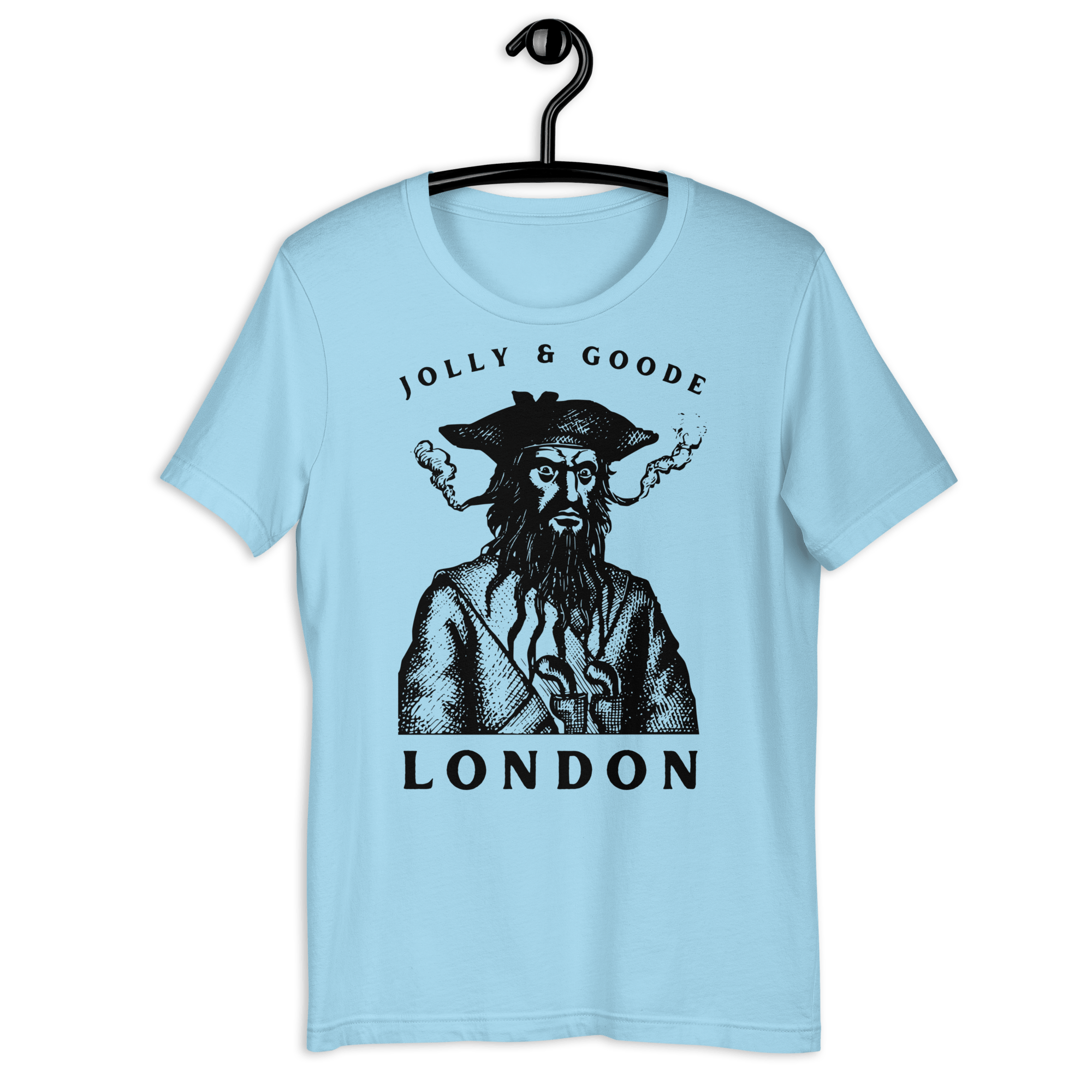 Jolly & Goode Blackbeard Pirate T-shirt Ocean Blue / S Shirts & Tops Jolly & Goode