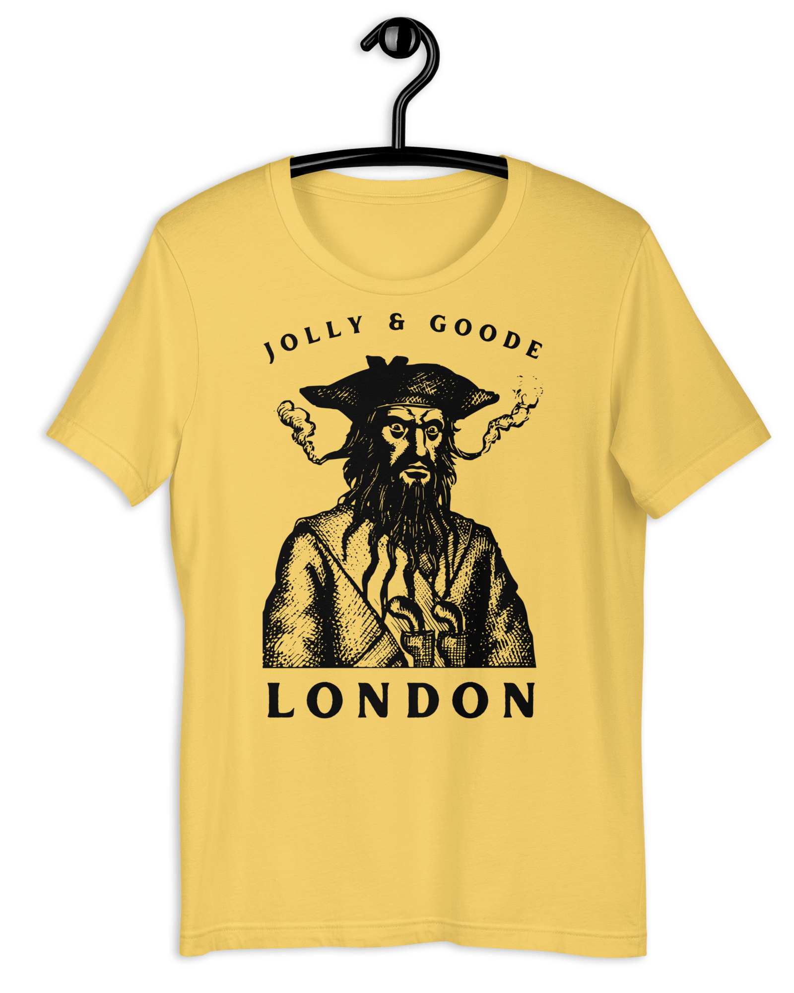 Jolly & Goode Blackbeard Pirate T-shirt Yellow / S Shirts & Tops Jolly & Goode