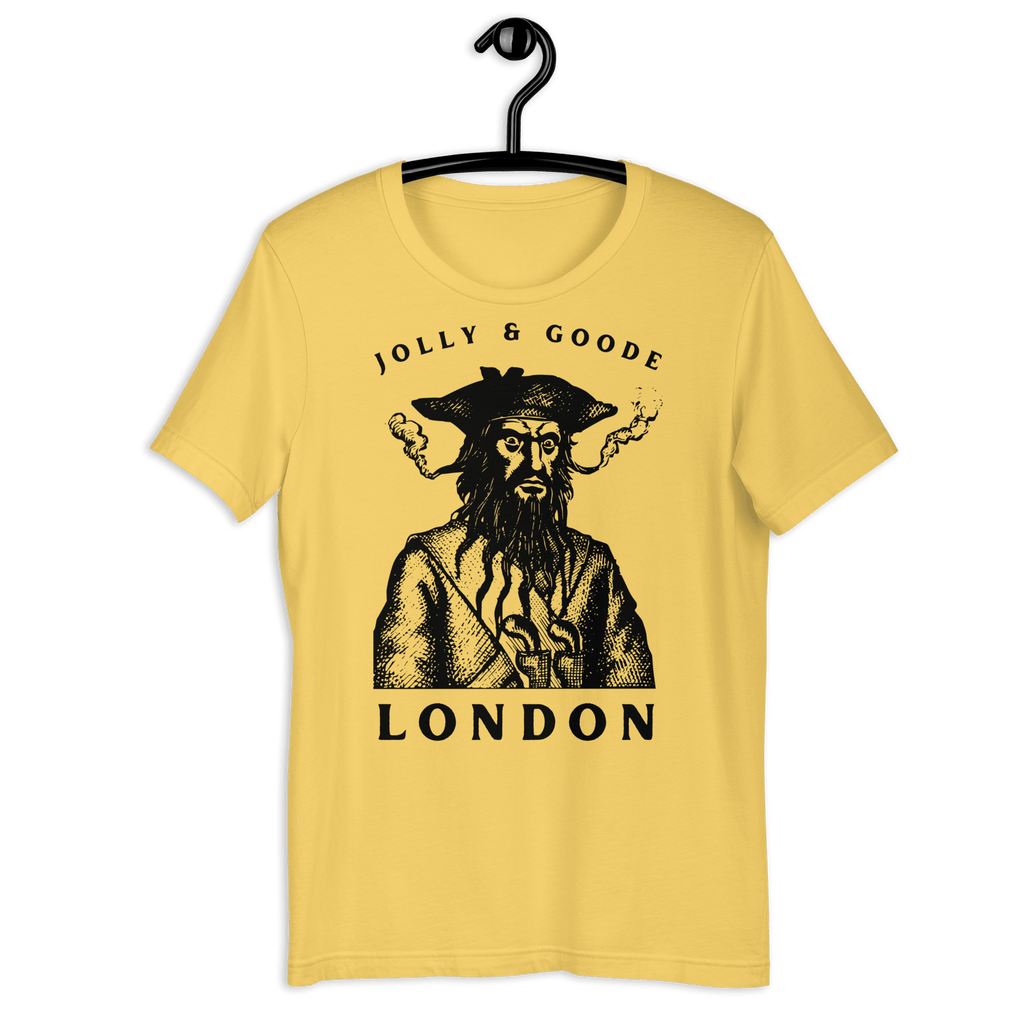 Jolly & Goode Blackbeard Pirate T-shirt Yellow / S Shirts & Tops Jolly & Goode
