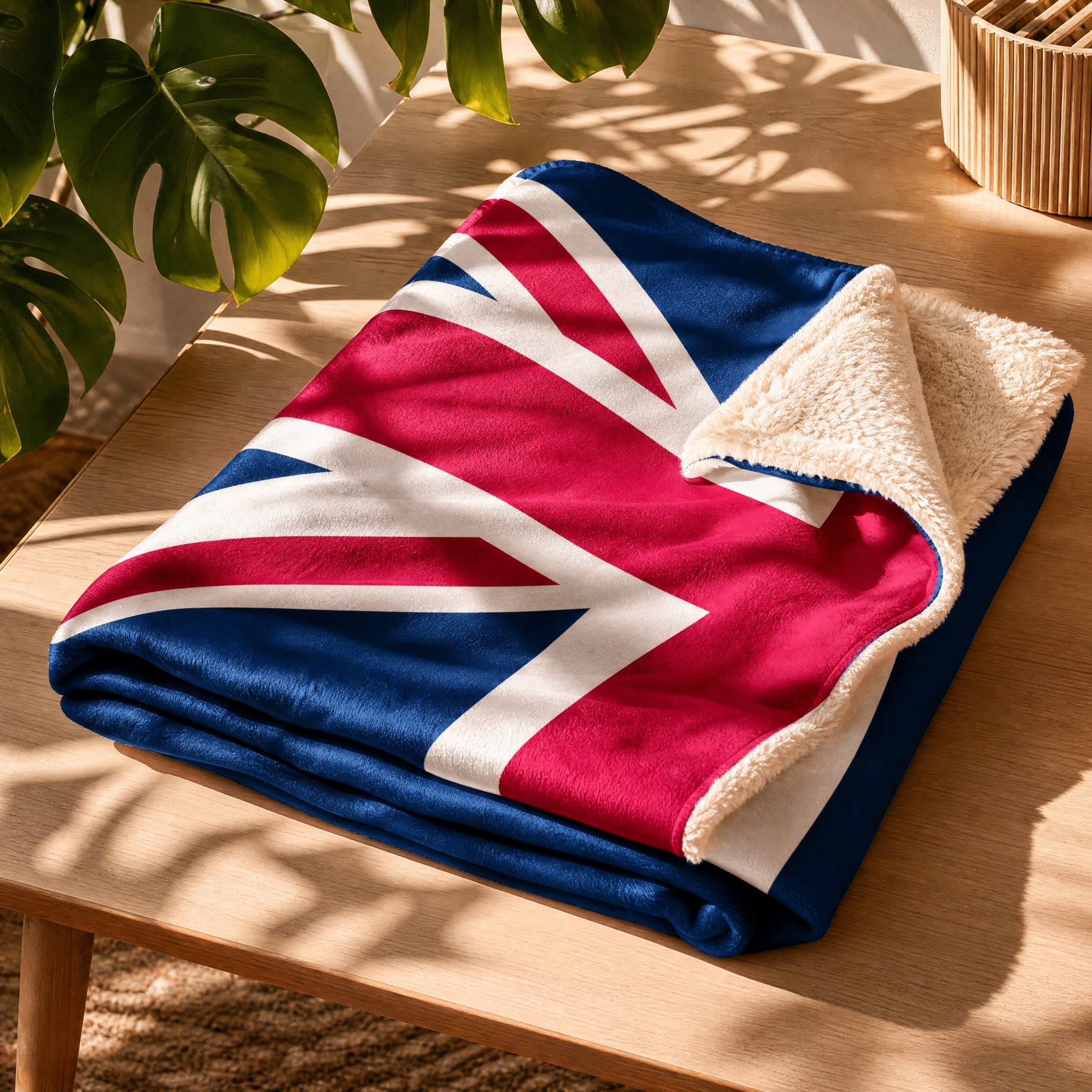 Jolly & Goode Blanket Union Jack Sherpa Blanket Cheeky British Style