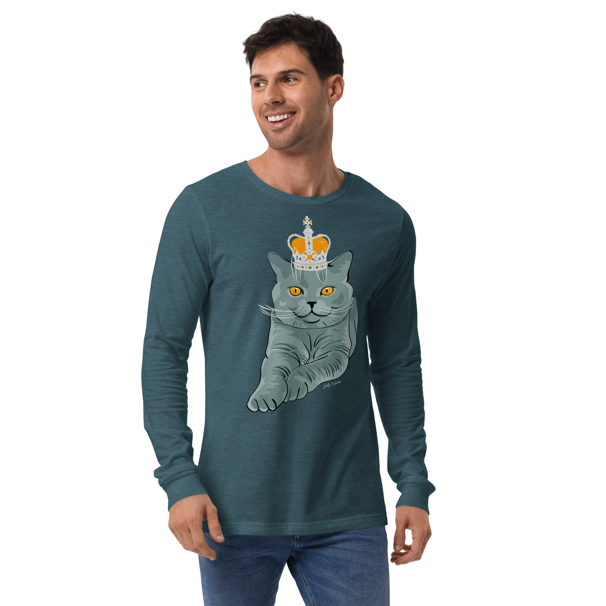 Jolly & Goode British Blue Long-Sleeve Shirt Cheeky British Style