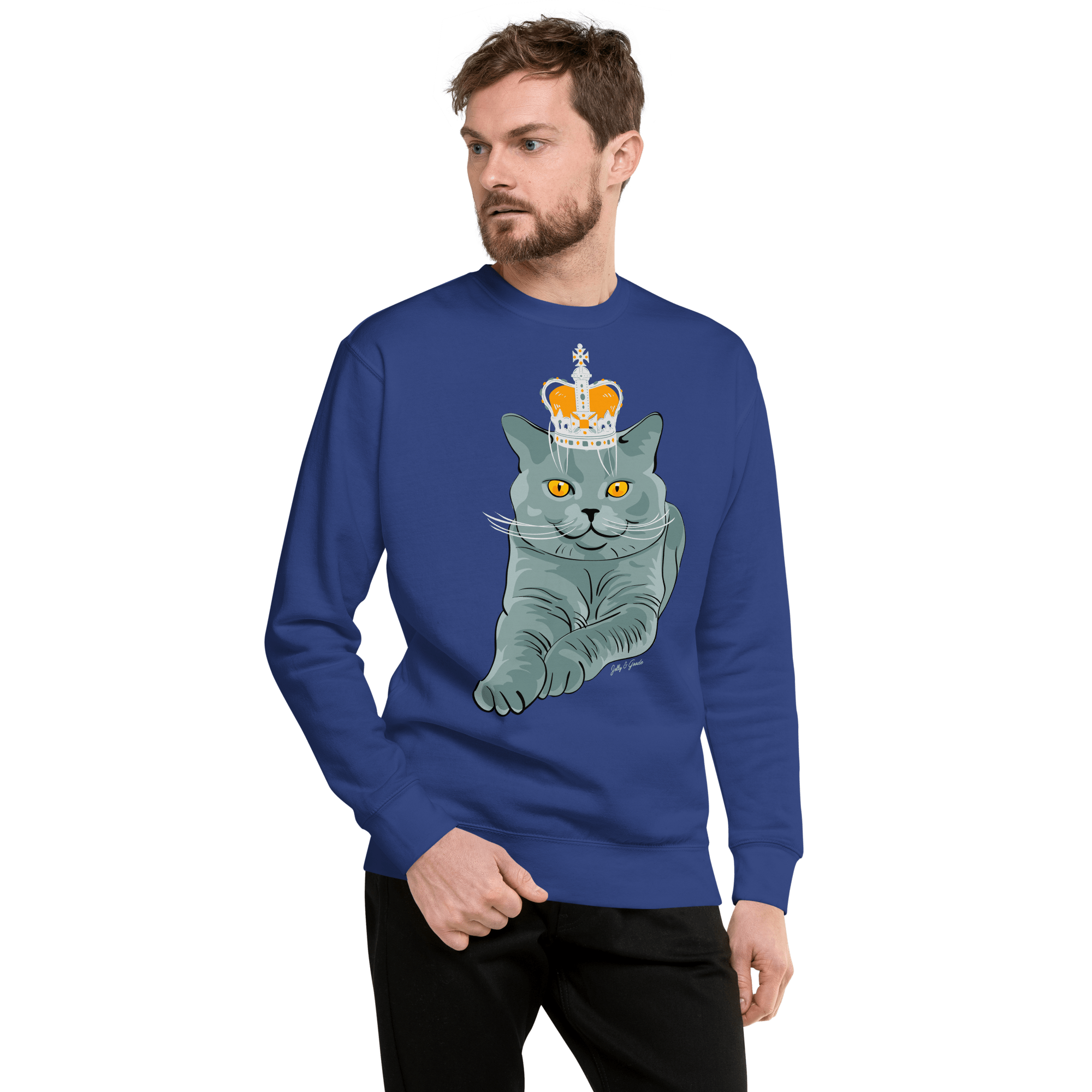 Jolly & Goode British Blue Premium Sweatshirt Cheeky British Style