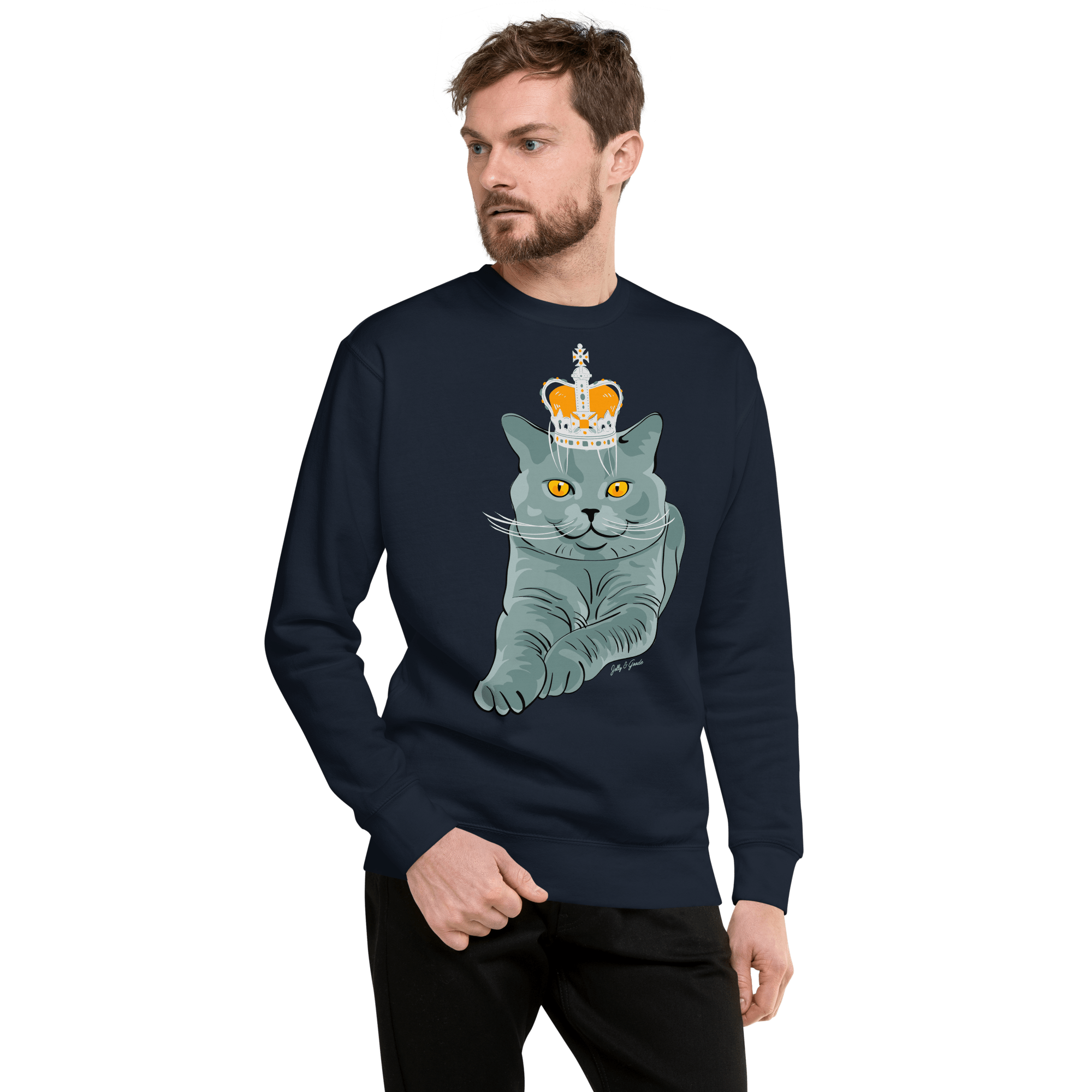 Jolly & Goode British Blue Premium Sweatshirt Cheeky British Style