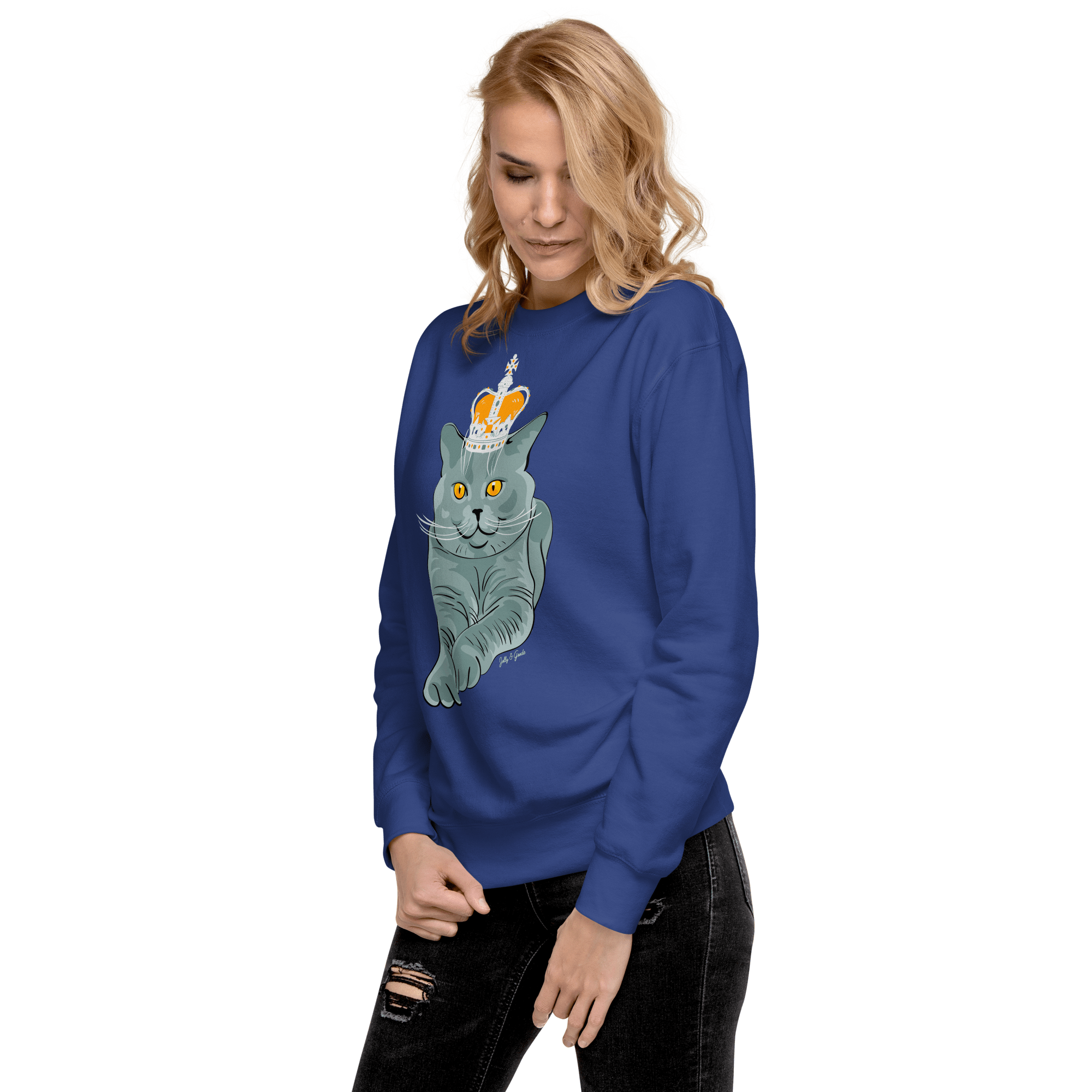 Jolly & Goode British Blue Premium Sweatshirt Cheeky British Style