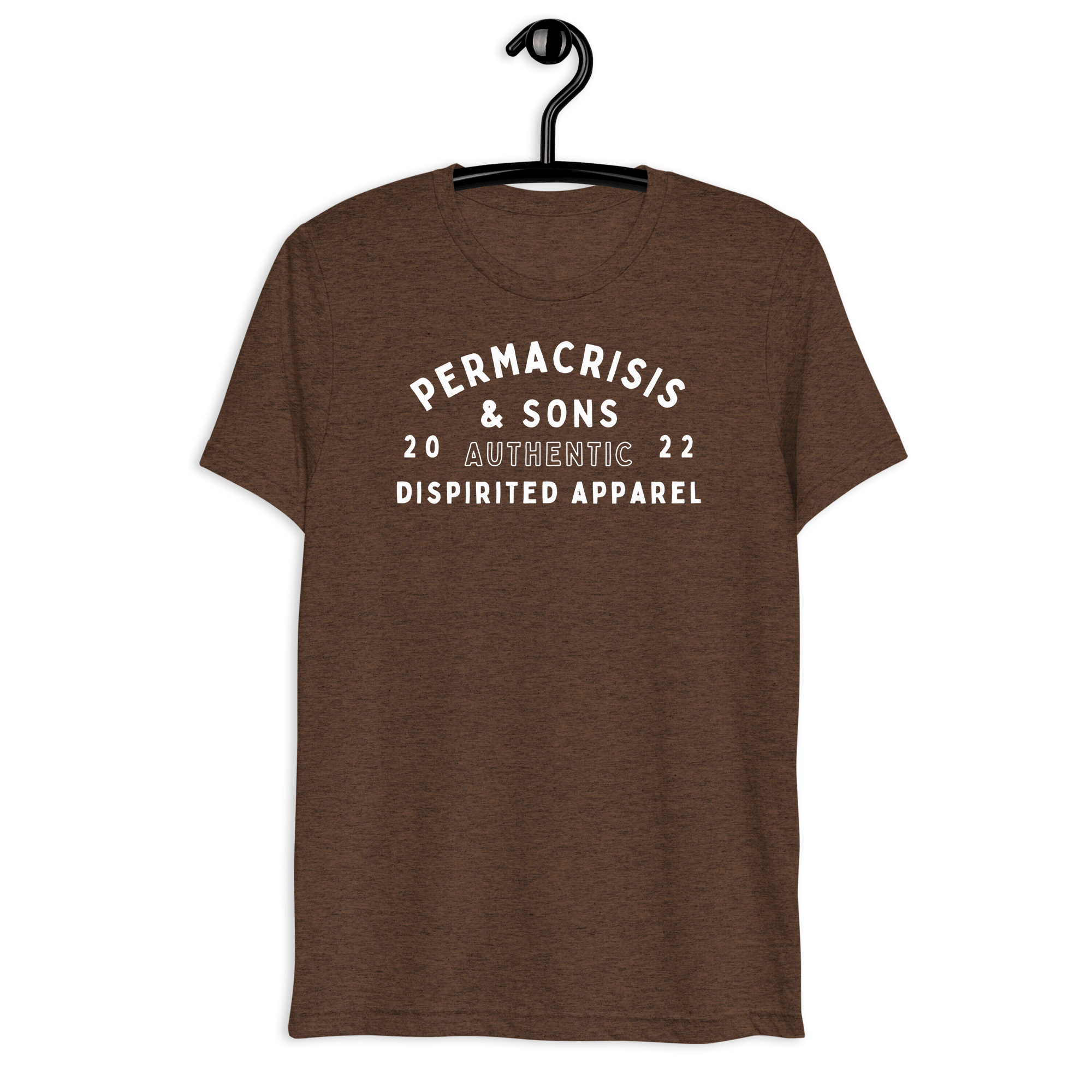 Jolly & Goode Brown Triblend / XS Permacrisis & Sons Triblend T-shirt Cheeky British Style