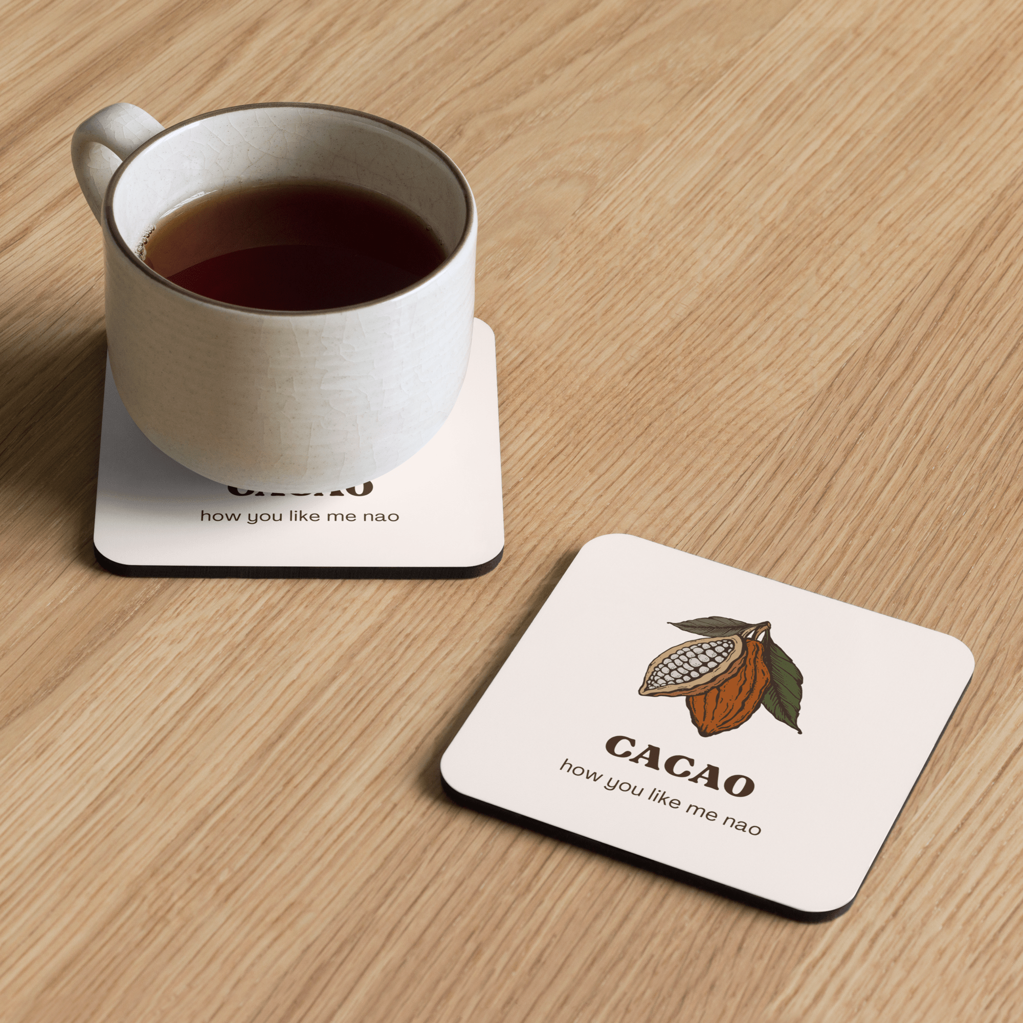 Jolly & Goode Coaster Cacao How You Like Me Nao Coaster Cheeky British Style