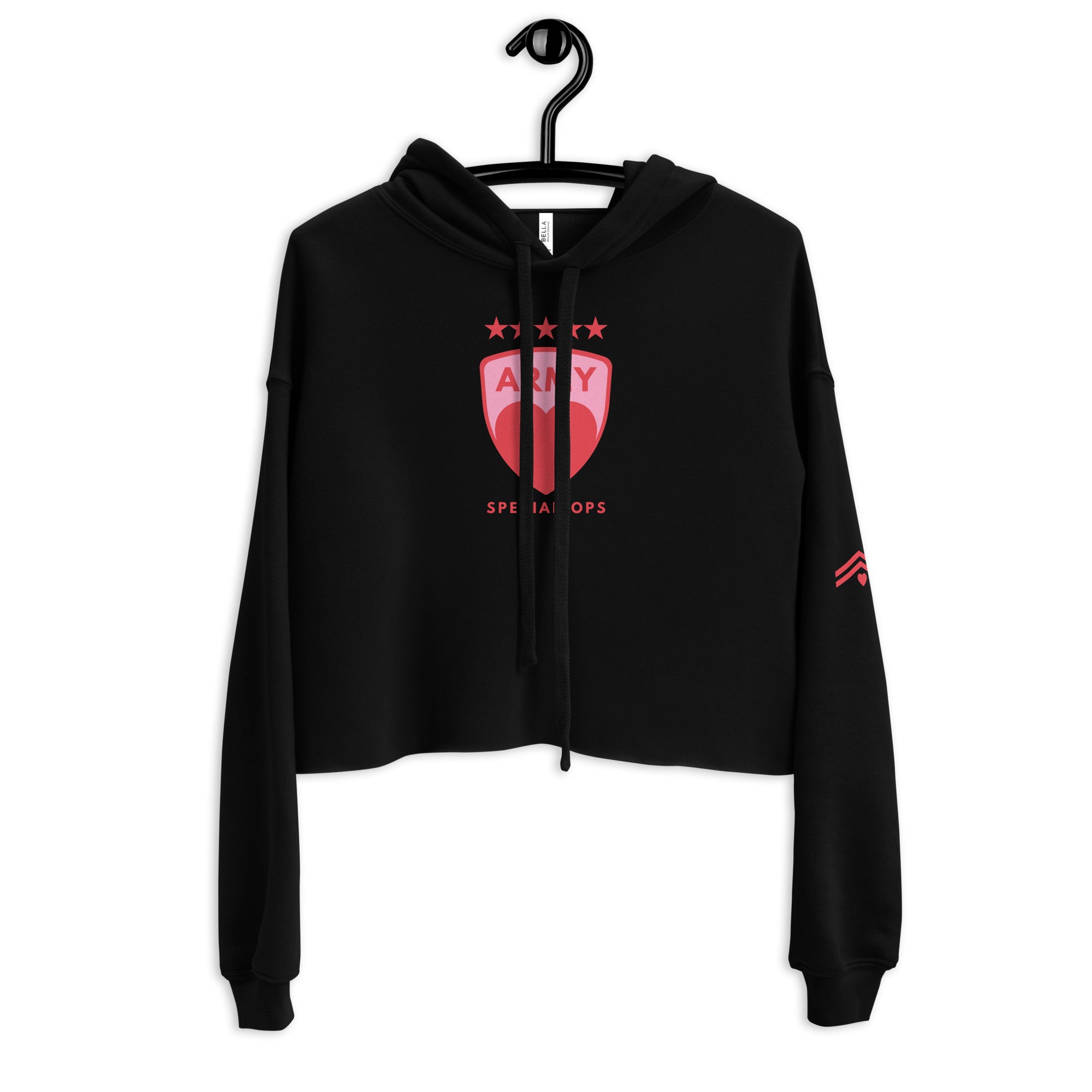Jolly & Goode Crop Hoodie Army of Love Special Ops Crop Hoodie Cheeky British Style
