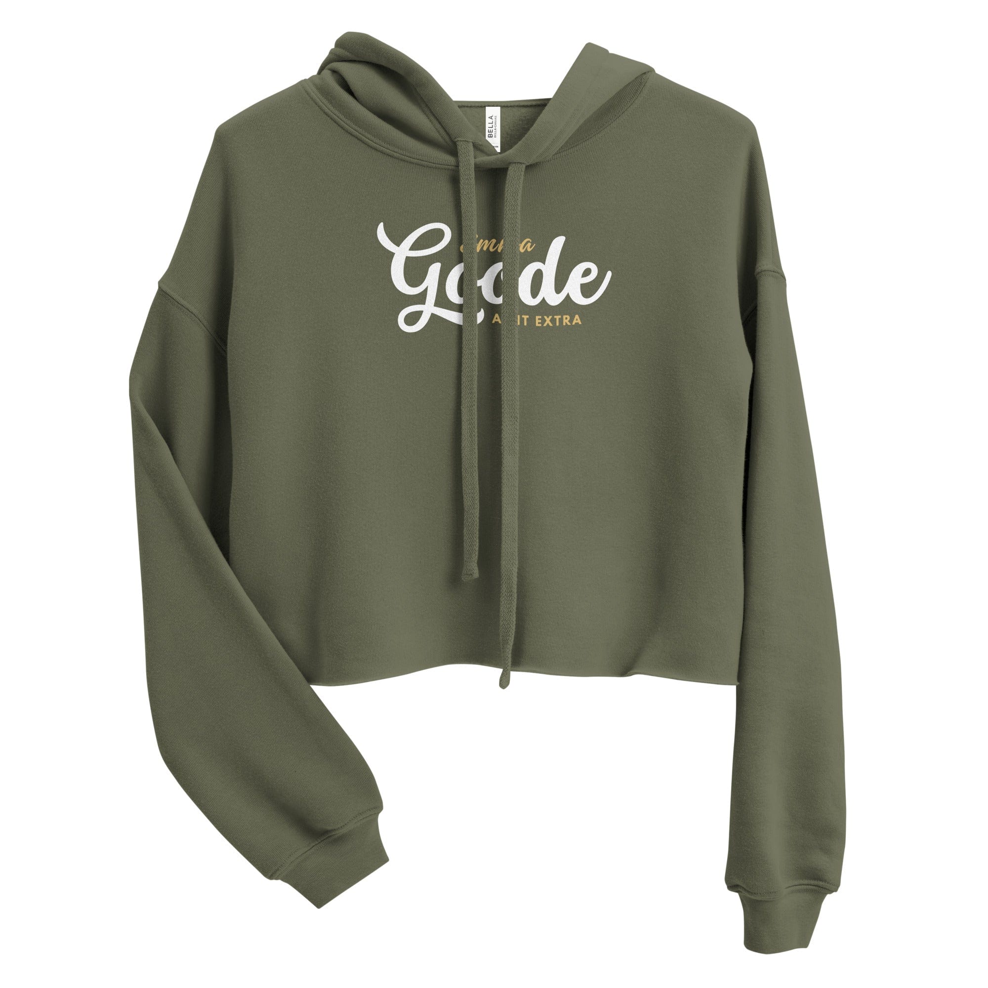 Jolly & Goode Crop Hoodie Emma Goode, A Bit Extra, Crop Hoodie Cheeky British Style