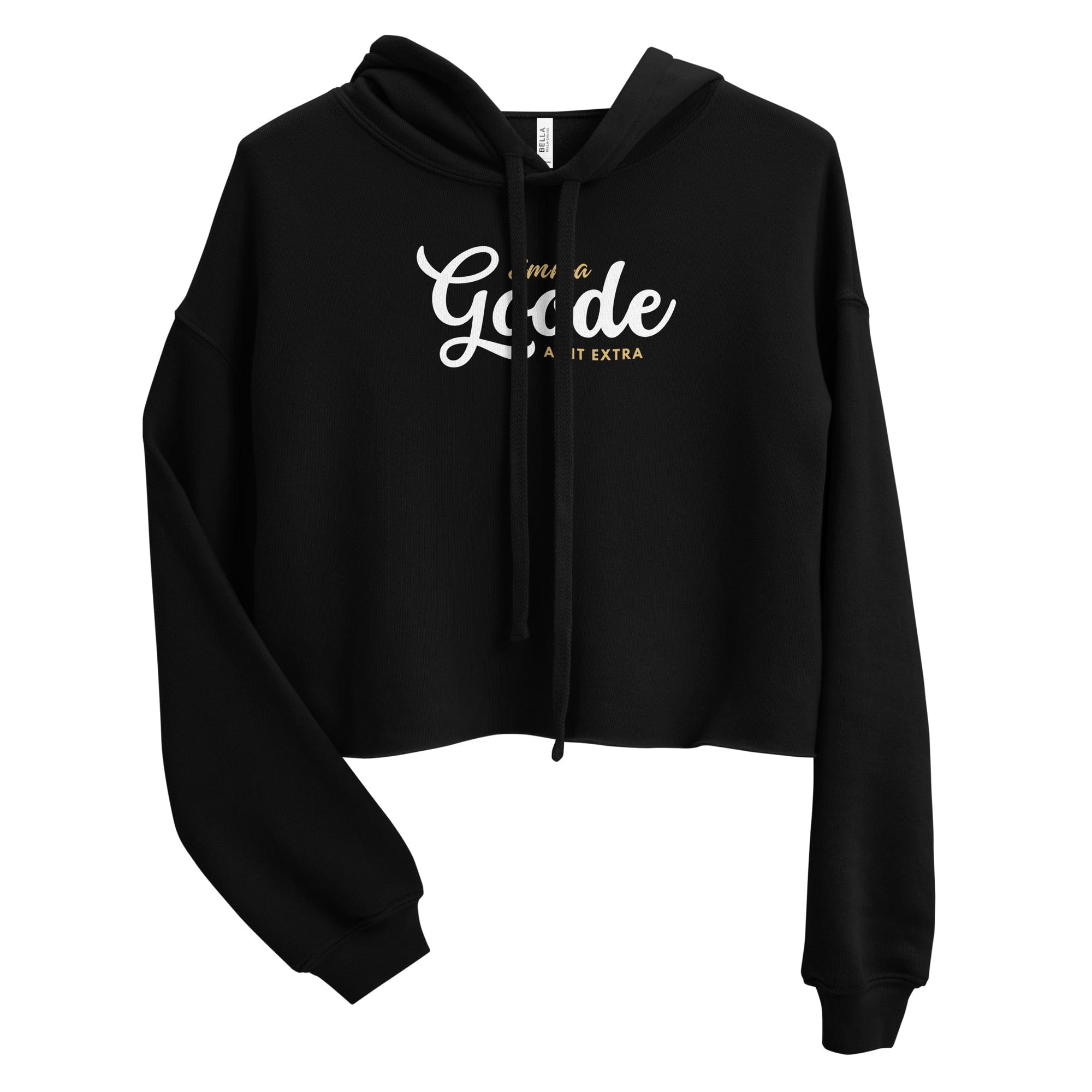 Jolly & Goode Crop Hoodie Emma Goode, A Bit Extra, Crop Hoodie Cheeky British Style