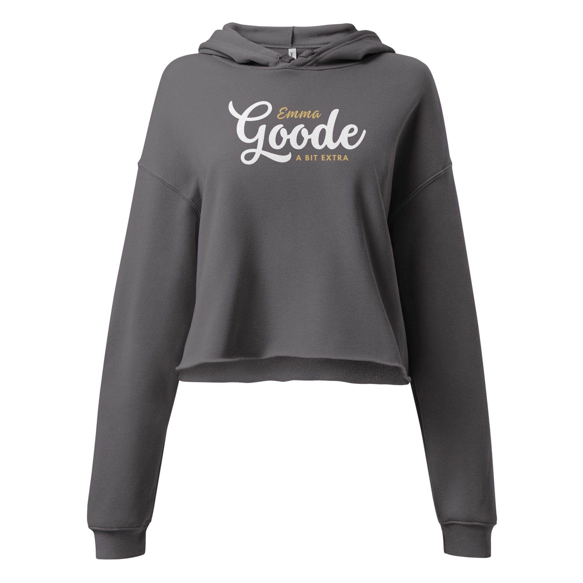 Jolly & Goode Crop Hoodie Storm / S Emma Goode, A Bit Extra, Crop Hoodie Cheeky British Style