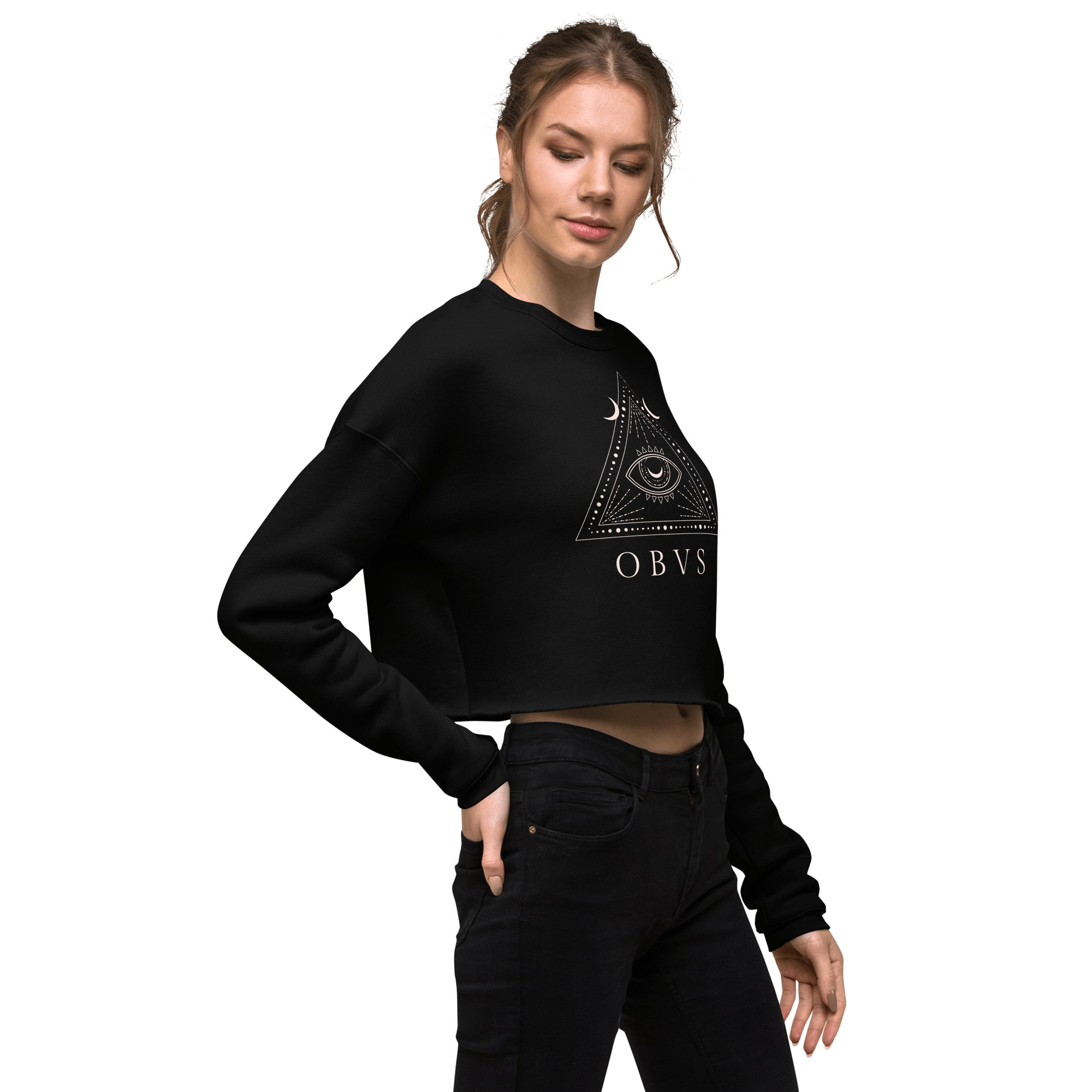 Jolly & Goode Crop Sweatshirt Obvs Crop Sweatshirt Obviously Cheeky British Style