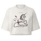 Jolly & Goode Crop Tops A Little Something Extra Unicorn Cropped Tee Cheeky British Style