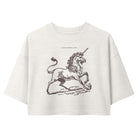 Jolly & Goode Crop Tops A Little Something Extra Unicorn Cropped Tee Cheeky British Style