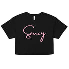 Jolly & Goode Crop Tops Black / XS Saucy Crop Top Cheeky British Style