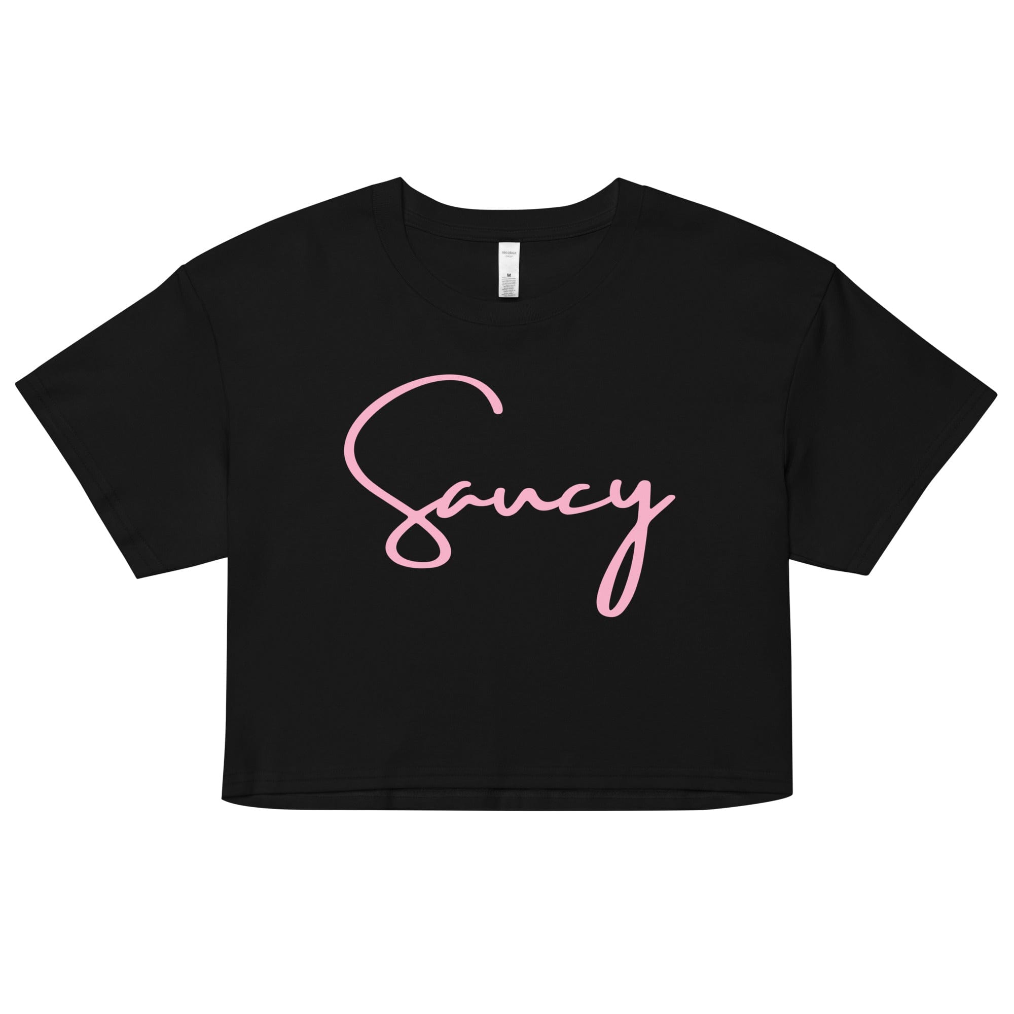 Jolly & Goode Crop Tops Black / XS Saucy Crop Top Cheeky British Style