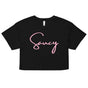 Jolly & Goode Crop Tops Black / XS Saucy Crop Top Cheeky British Style