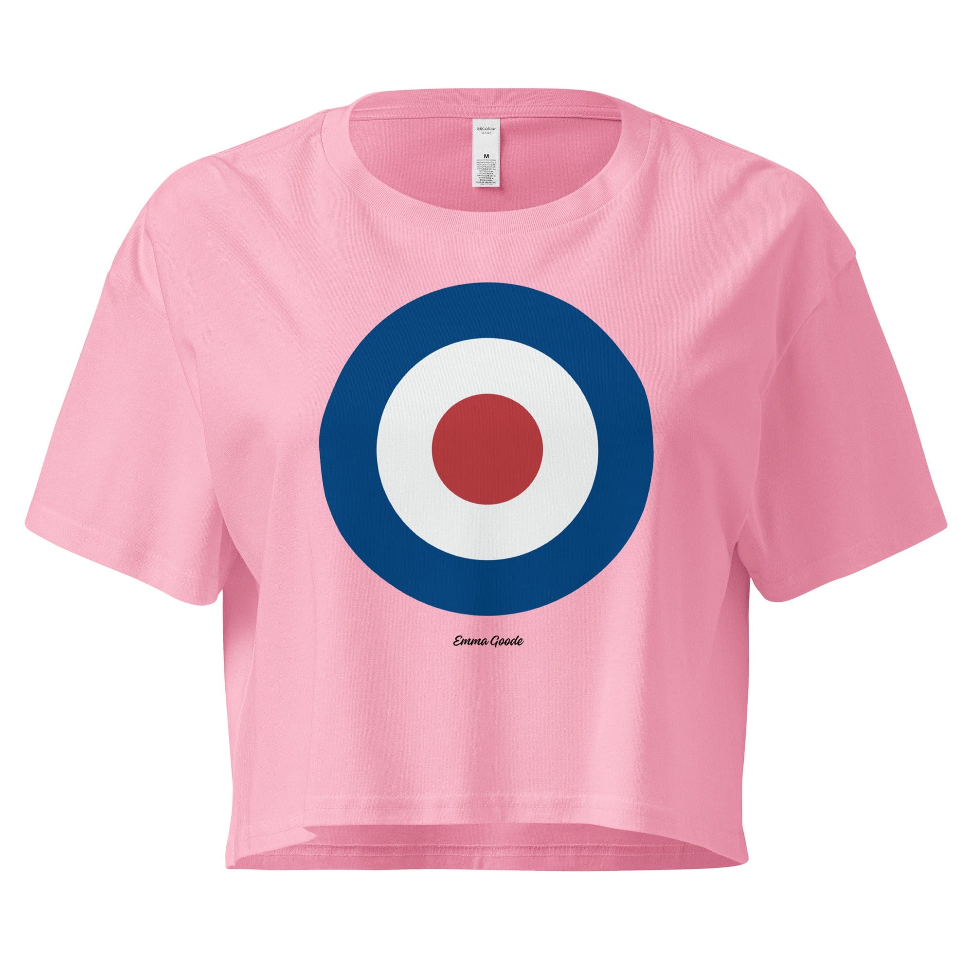 Jolly & Goode Crop Tops Bubblegum / XS Ocean Encircles Sun Emma Goode Signature Women’s Crop Top Cheeky British Style