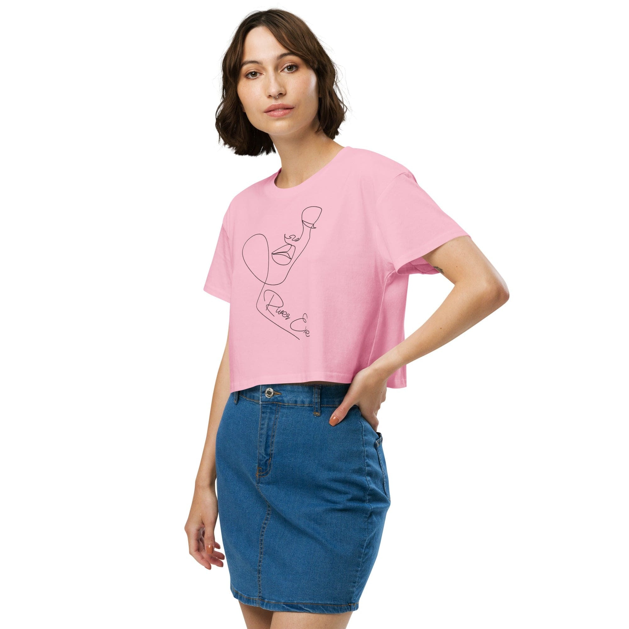 Jolly & Goode Crop Tops Bubblegum / XS River Exe Crop Top | Exeter Gift Shop Cheeky British Style