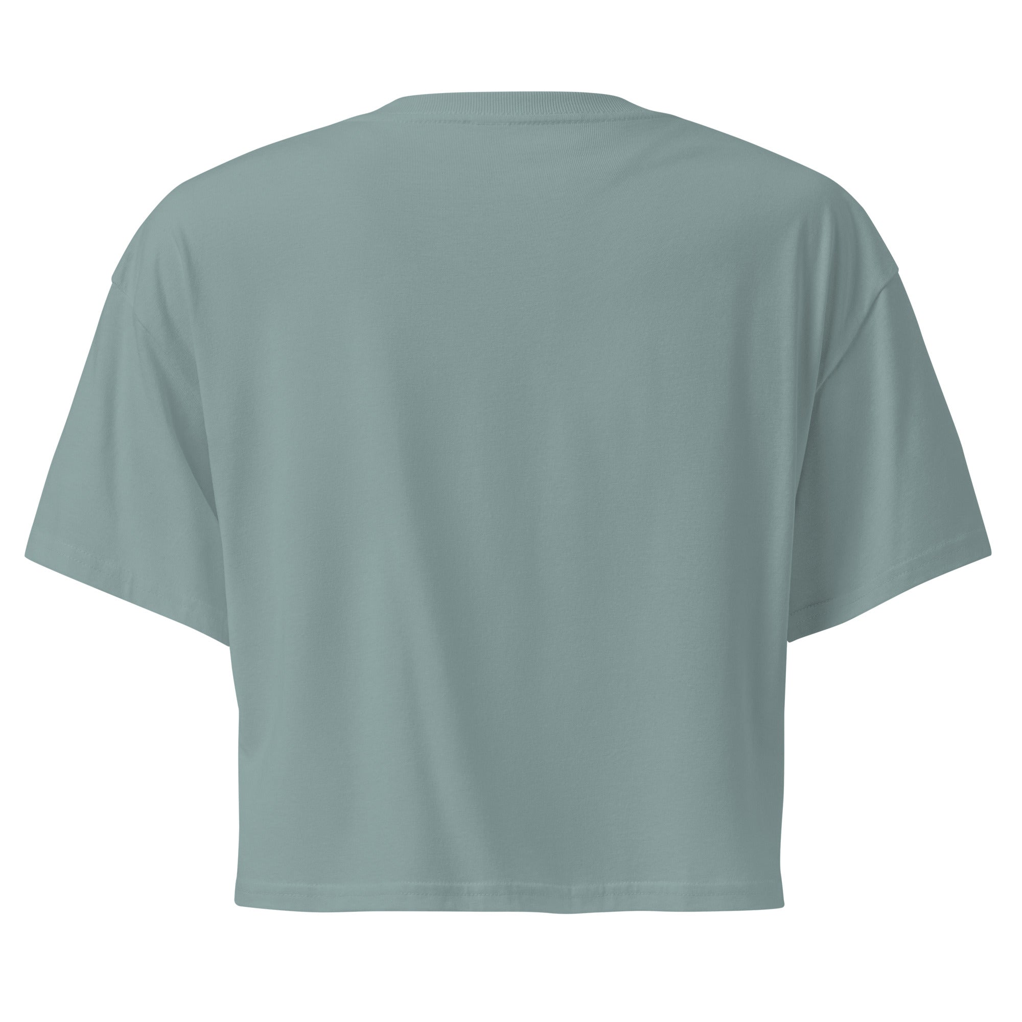 Jolly & Goode Crop Tops Chalk Stream Island | Clarity Always | Cotton Crop Top Cheeky British Style