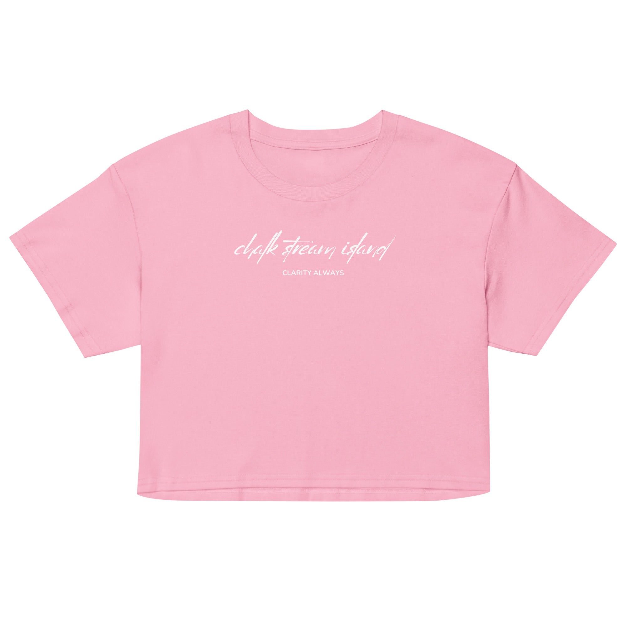 Jolly & Goode Crop Tops Chalk Stream Island | Clarity Always | Cotton Crop Top Cheeky British Style