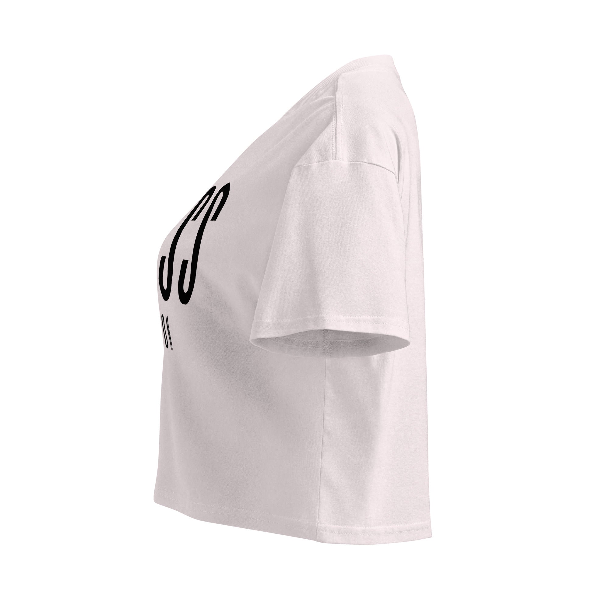 Jolly & Goode Crop Tops Class London Crop Top | Pink | Black-on-Black Cheeky British Style