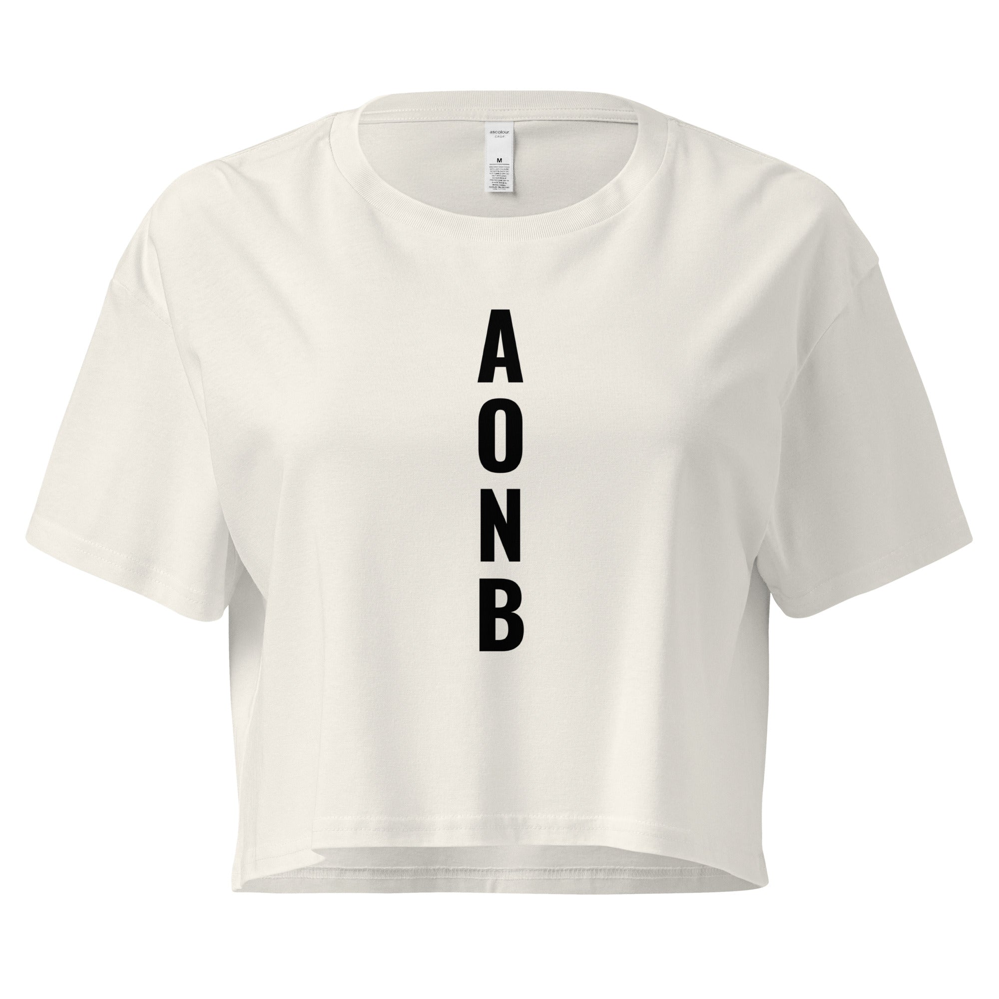Jolly & Goode Crop Tops Ecru / XS AONB Area of Outstanding Natural Beauty | Women’s Crop Top Cheeky British Style