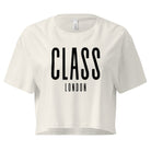 Jolly & Goode Crop Tops Ecru / XS Class London Crop Top | Pink | Black-on-Black Cheeky British Style