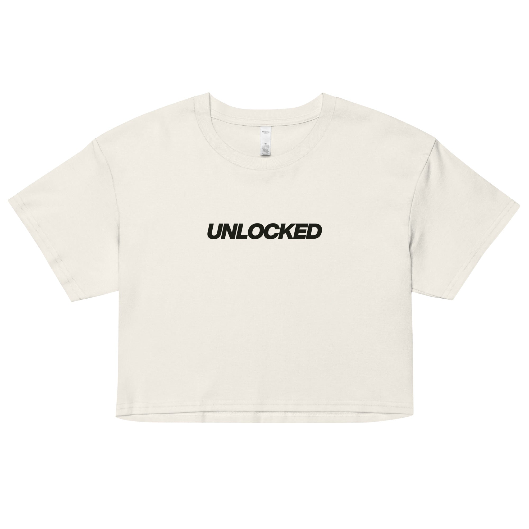 Jolly & Goode Crop Tops Ecru / XS Unlocked Crop Top Cheeky British Style