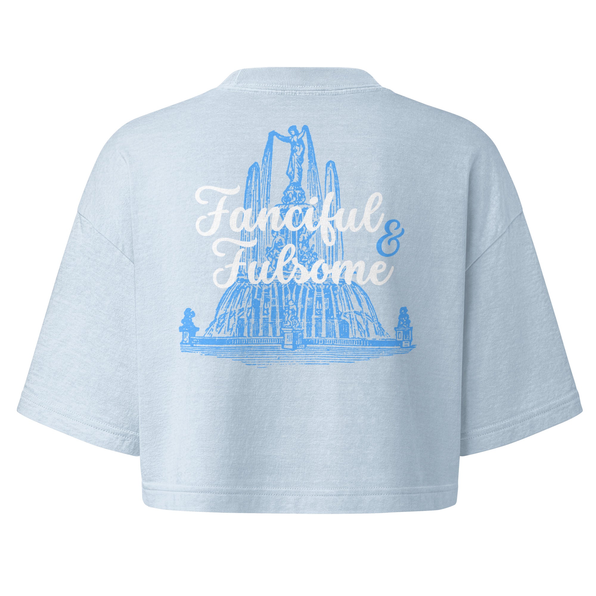 Jolly & Goode Crop Tops Fanciful & Fulsome Boxy Cropped Tee Cheeky British Style