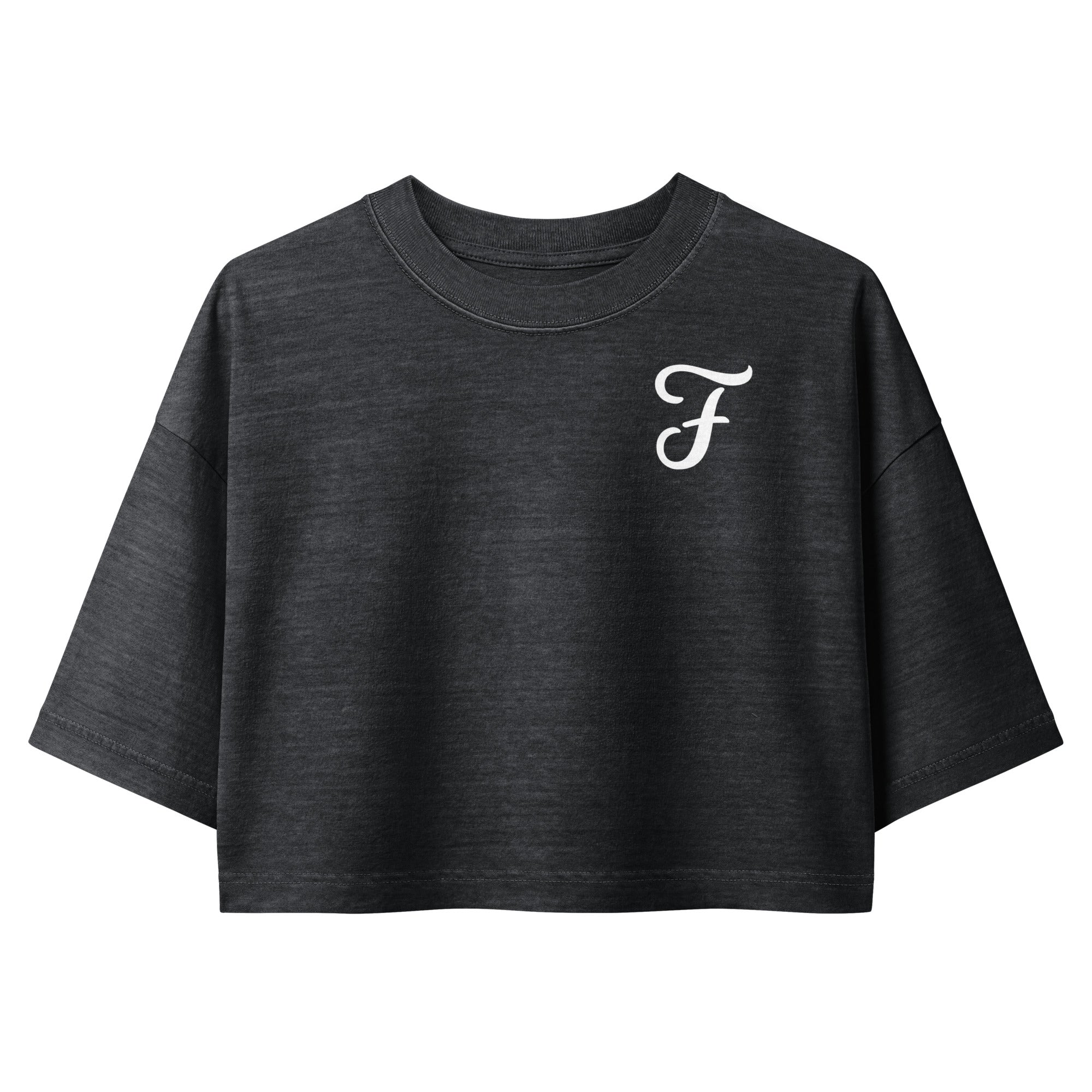 Jolly & Goode Crop Tops Fanciful & Fulsome Boxy Cropped Tee Cheeky British Style