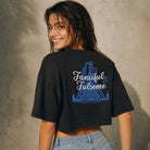 Jolly & Goode Crop Tops Fanciful & Fulsome Boxy Cropped Tee Cheeky British Style