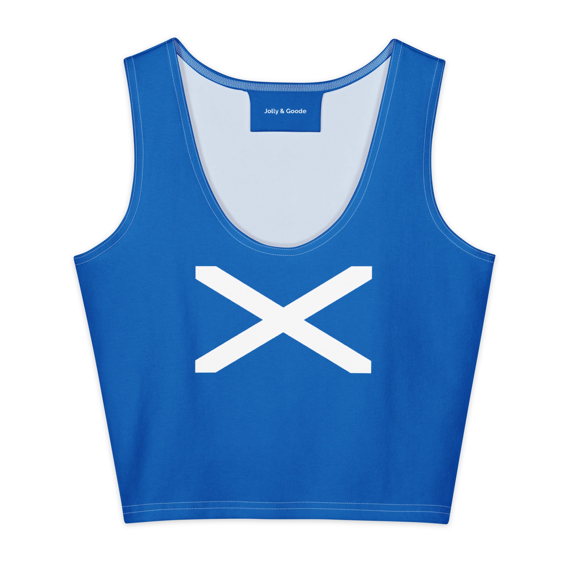 Jolly & Goode Crop Tops Flag of Scotland Crop Top Cheeky British Style