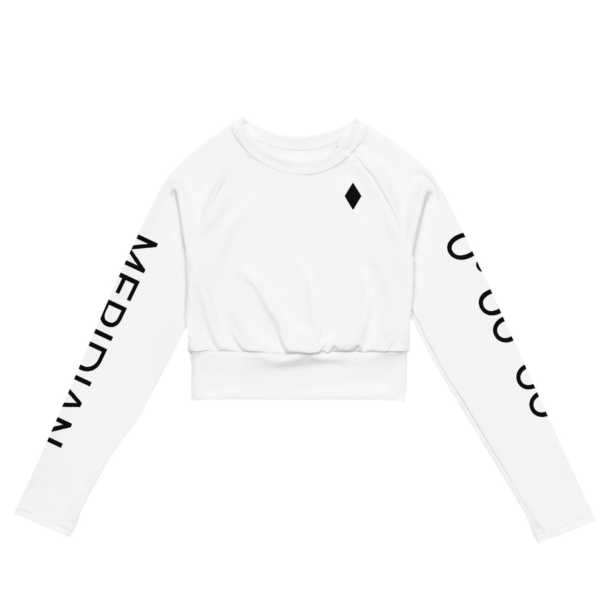 Jolly & Goode Crop Tops Greenwich Meridian Women's Long Sleeve Crop Top Cheeky British Style