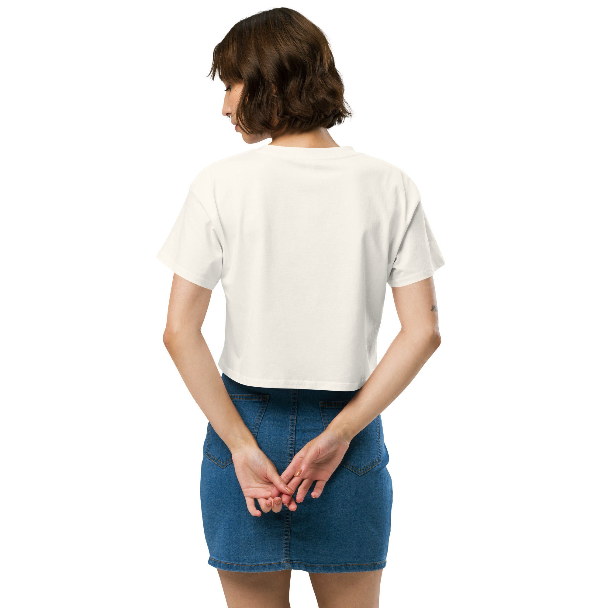 Jolly & Goode Crop Tops Jolly Goode London Crowned Dog Shield Crop Top Cheeky British Style